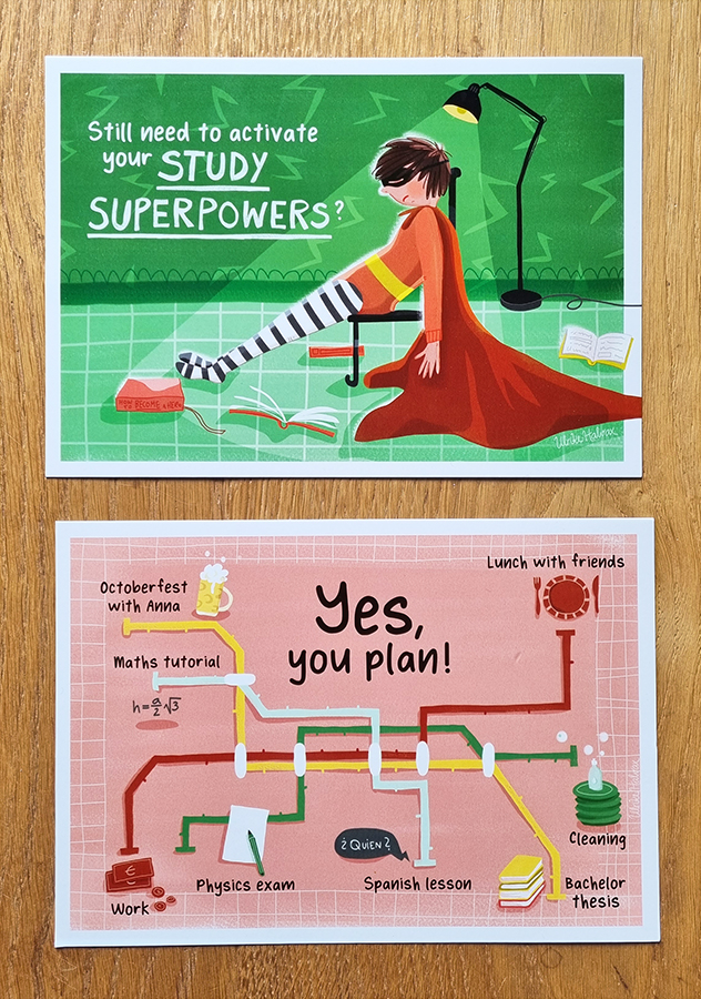 postkarten_TU_superhero_ubahn_illustration_halvax